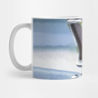 Vintage american muscle car in watercolor Mug